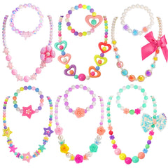 PinkSheep Kids Classic jewelry set with six beaded pieces, ideal as a thoughtful birthday gift.