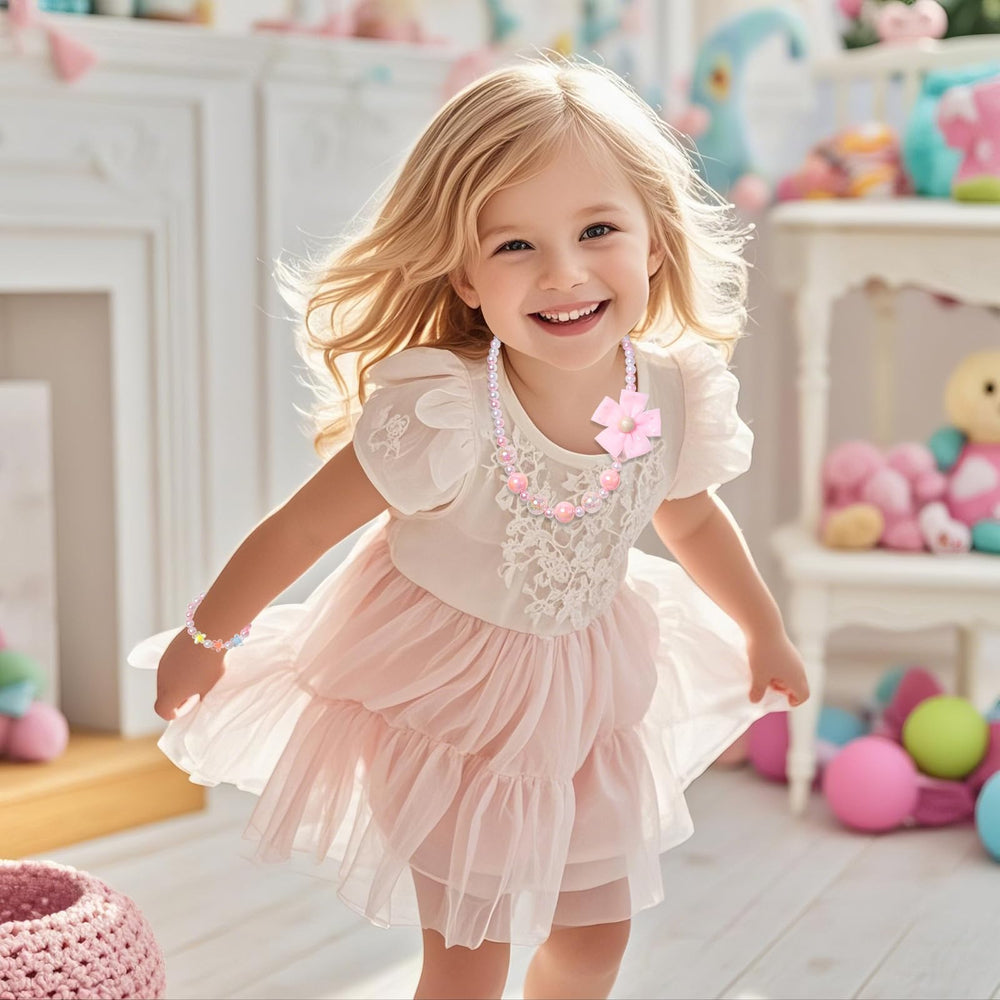 Model wearing the set shows versatile wear for parties and daily outfits.