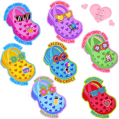 Pinkcow valentines card designs in seven playful styles for classroom sharing