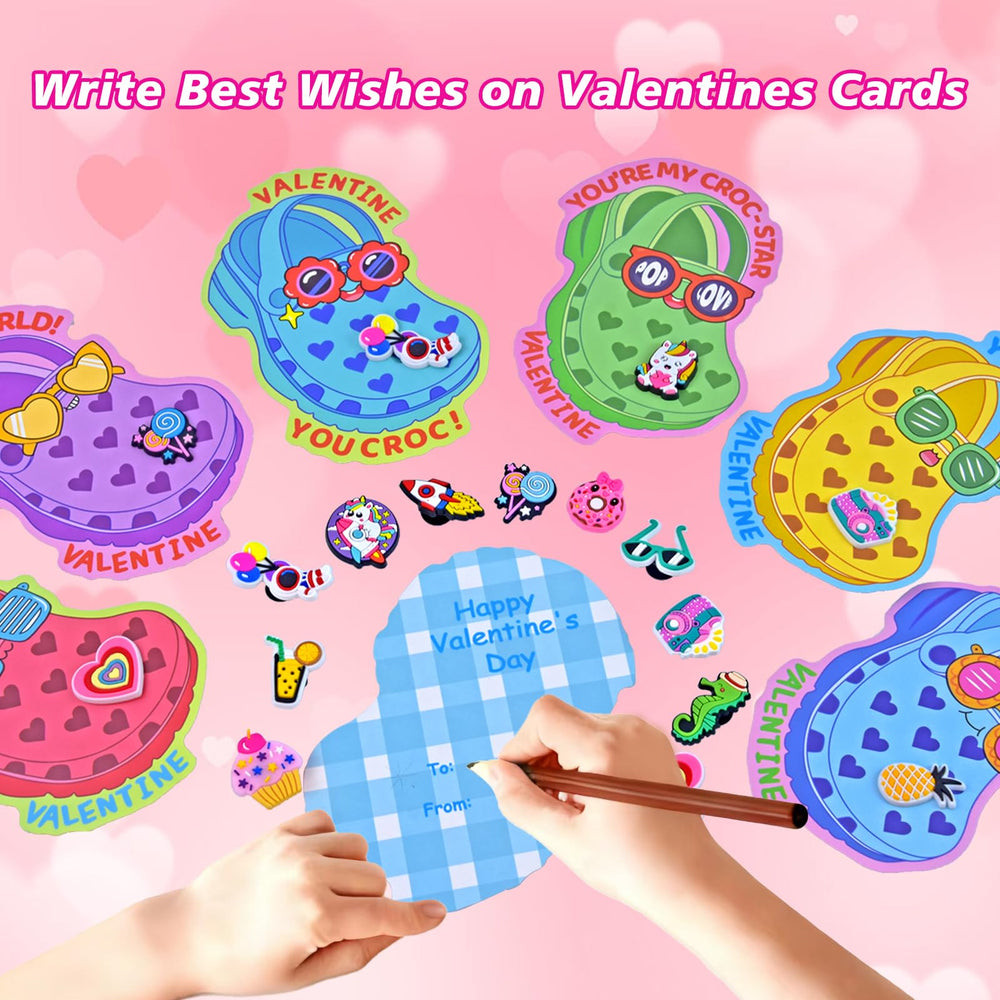 Pinkcow valentines cards measure 5x5 inches, easy for classroom handouts