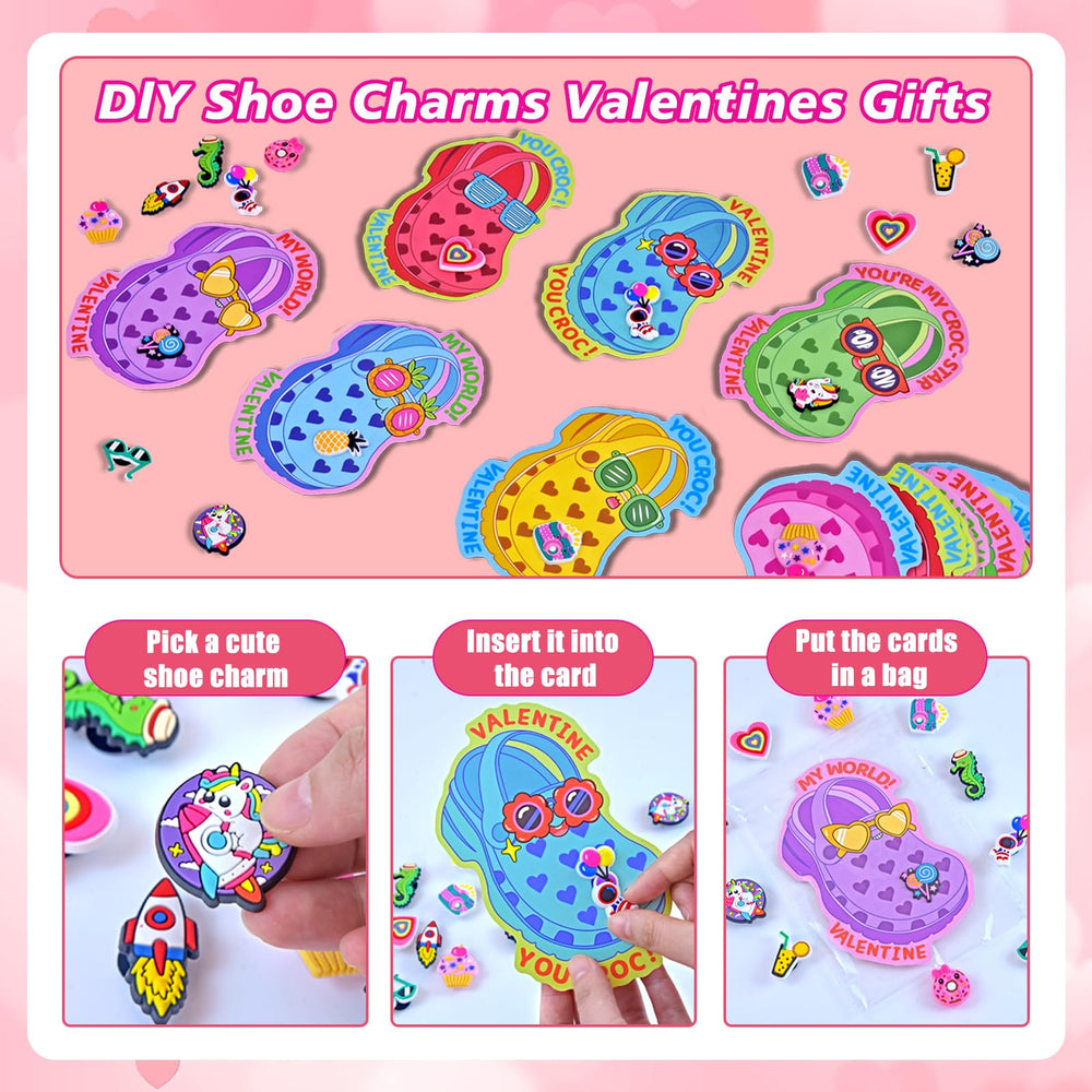 Pinkcow shoe charms set of 28 colorful pieces for kids