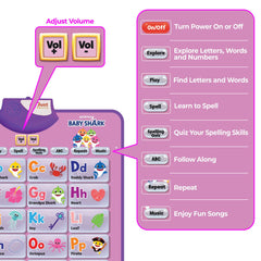 Alphabet and numbers learning poster brightens playtime while teaching essential skills.