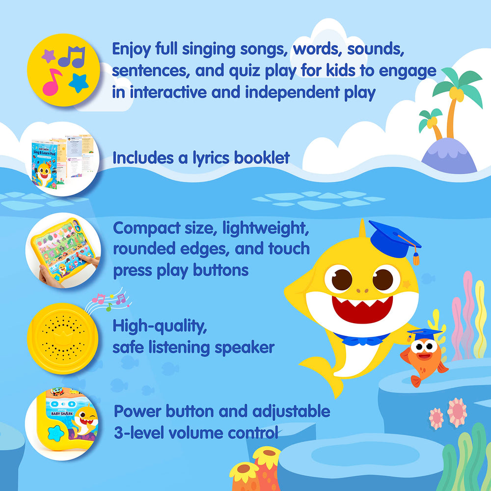 Pinkfong Baby Shark Flash Card Learning Bus boosts vocabulary through playful cards.