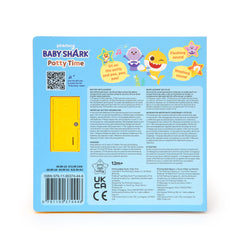 Pinkfong Baby Shark Potty Time page spread with vivid colors and legible text.