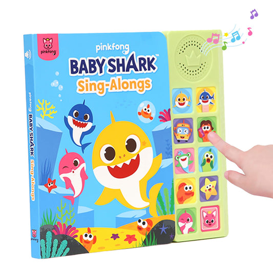 Pinkfong Baby Shark Sing-Alongs 10-button book cover invites read-along play for toddlers