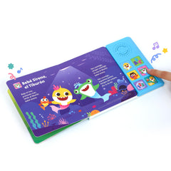 Pinkfong Baby Shark Spanish edition highlights first words and rhymes.