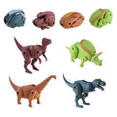Pinkiwine deformation egg toy dinosaur reveals playful shape change