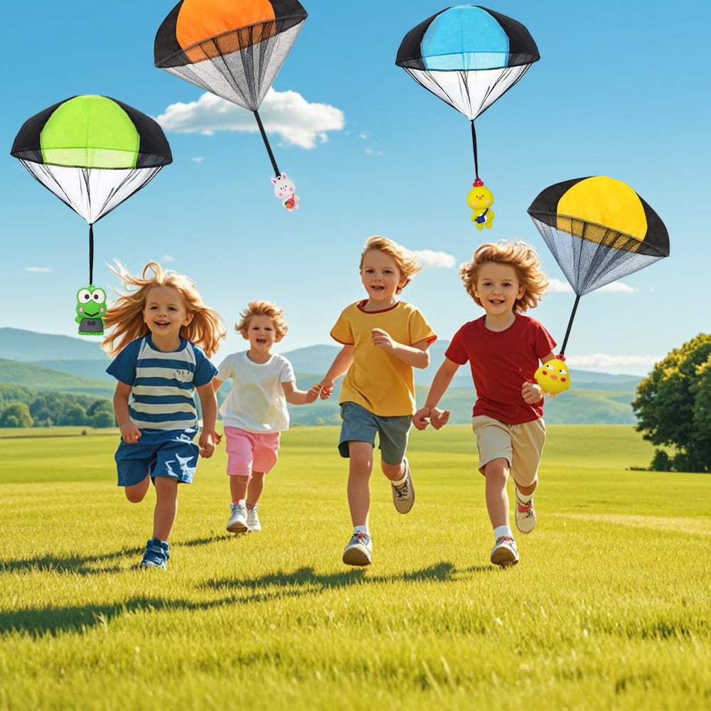 Pinkiwine Easter duck parachute toy promotes outdoor play and sky drops.