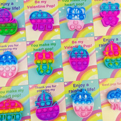 Pinkiwine pineapple pop toy for classroom rewards and cute Valentine exchanges.