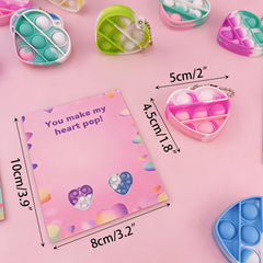 Pinkiwine ready-to-gift Valentines set in package with cards and pop toys