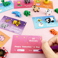 Pinkiwine valentines toys and cards set for celebrations.