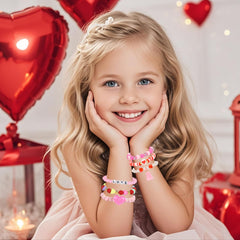 Butterfly-pattern PinkSheep bracelets sparkle for party favors and pretend play.
