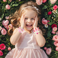 PinkSheep elastic bracelets provide comfortable wear for active kids.