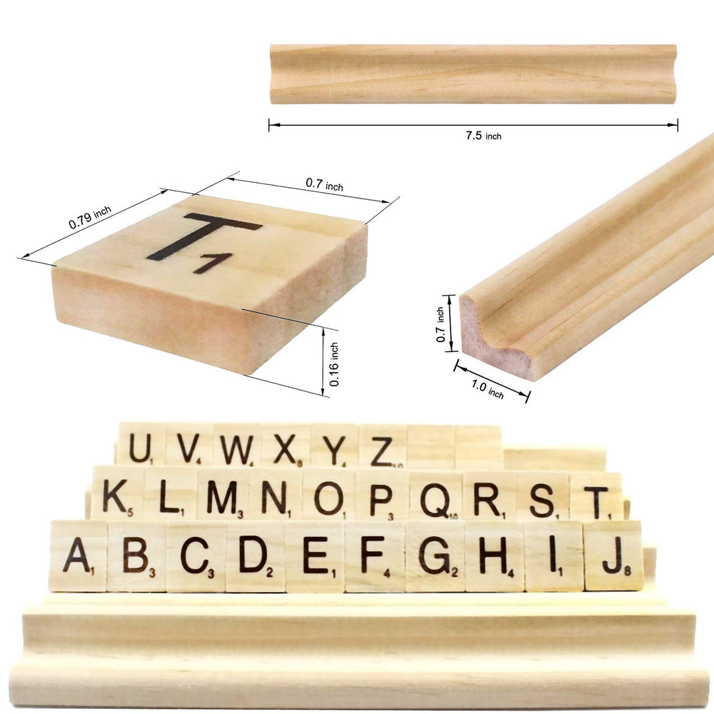 PINOWU easy-to-read letters on tiles for family games.