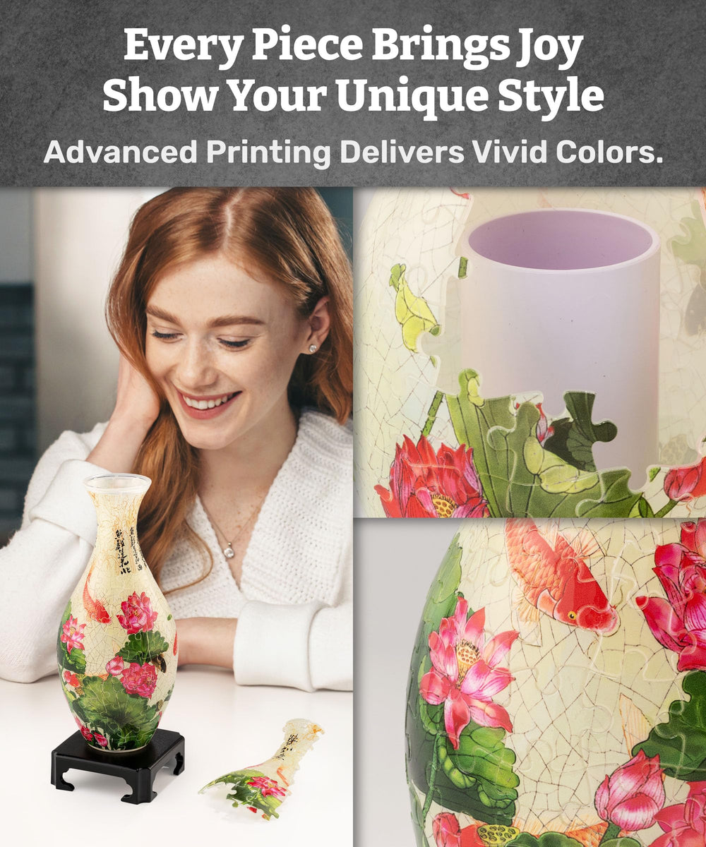 Pintoo S1024 assembled vase ready for immediate flower display