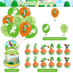 PINUO Yoshi 18 balloons set for colorful arches and vibrant venue decor.