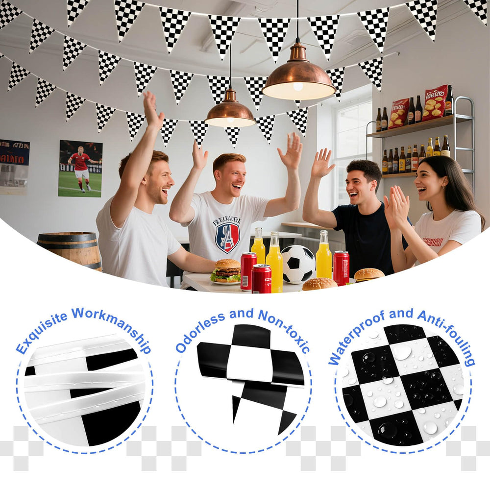 Piokio banner hung on wall for NASCAR-inspired celebration