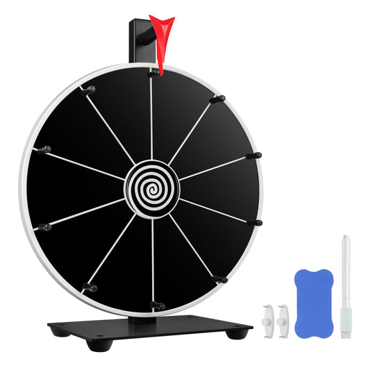 Pionites 12-inch prize wheel with dry erase surface for quick customization.
