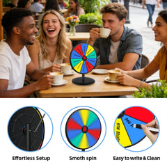 Pionites prize wheel 10-editable-slots expands prize options.