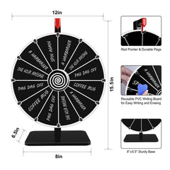 Pionites prize wheel with dynamic balance ensures fair spins.