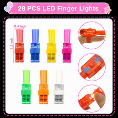 PIONJOY LED finger lights on finger lit demonstrates instant glow fun for kids