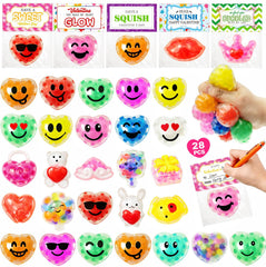 PIONJOY valentines stress ball close-up, soft and stretchable for sensory play.