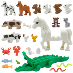 PIPART dog and puppy figures for imaginative play and building scenes