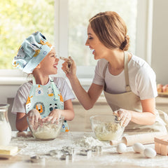 Pipoobear apron lightweight and durable fabric for active kids