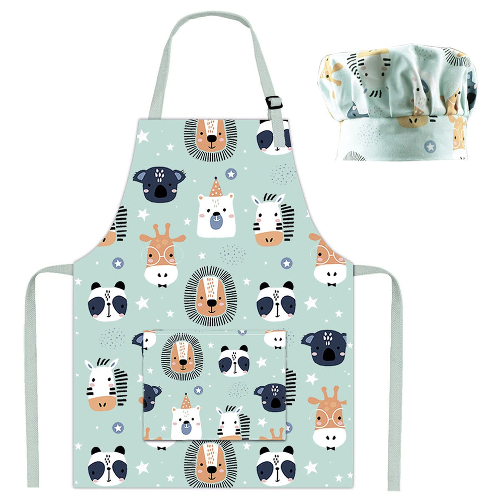 Pipoobear apron with adjustable neckline for a comfortable fit.