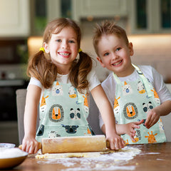 Pipoobear kids apron gender neutral blue gift idea for families