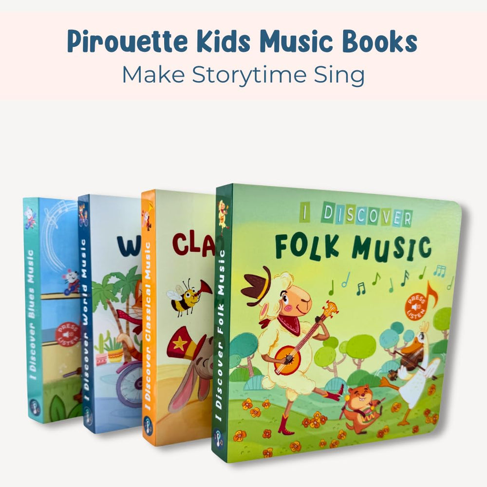Pirouette Kids I Discover Folk Music gift with adorable illustrations for baby showers