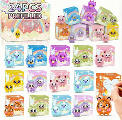 Pistroy 24 animal pop toys for classroom fun and sharing.