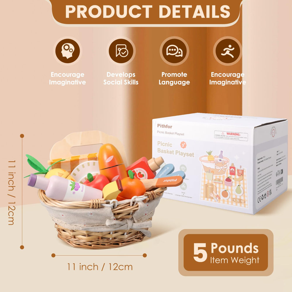 Pithfor Picnic Playset fruits invite sorting and creative menu ideas.