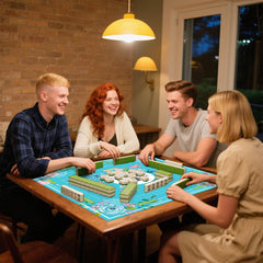 Pittera mahjong mat noise-reduction surface minimizes tile clatter for quiet game sessions