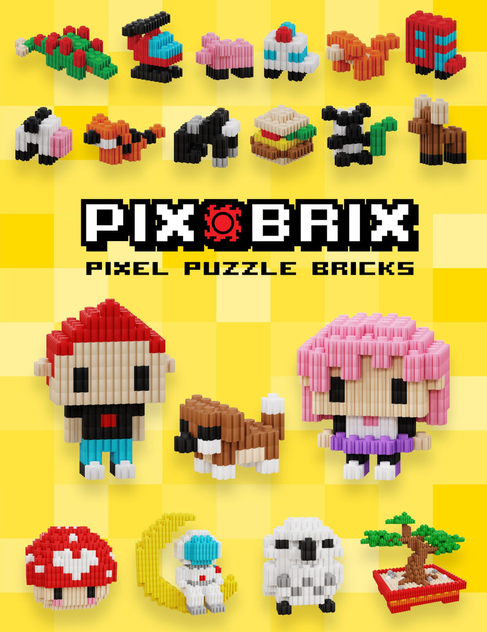 Pix Brix reusable storage container lid keeps bricks organized between builds.
