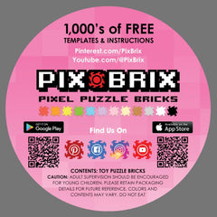 Pix Brix Tool included for easy construction and deconstruction.