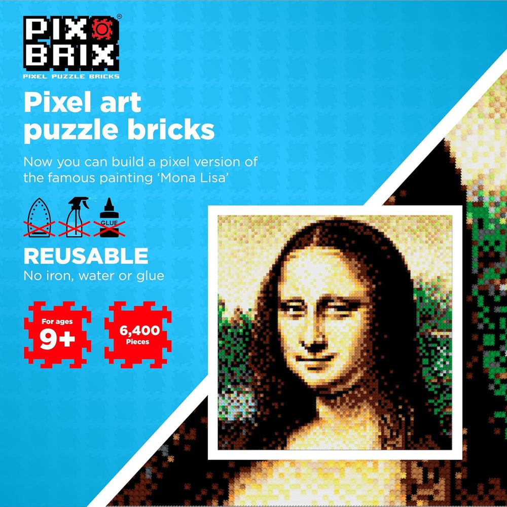Pix Brix wall-mount kit enables easy hanging of finished designs.