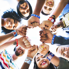 PIXHOTUL waterproof and non-toxic wristbands suitable for outdoor events.