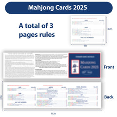 Pixibond Mahjong Cards large print for comfortable rule lookup
