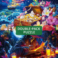 Pixlora 1000 piece puzzle with storage bag—easy organization between sessions.
