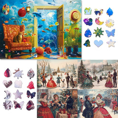 Pixlora cat fish remembrance puzzle image showcases vibrant scene for immersive evenings.