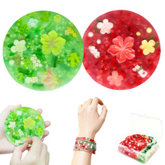 Pixnest picky pads green design with beads for calming fidgeting