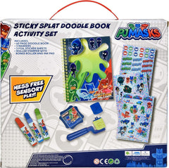 PJ Masks Drawing Diary kid using set for imaginative play