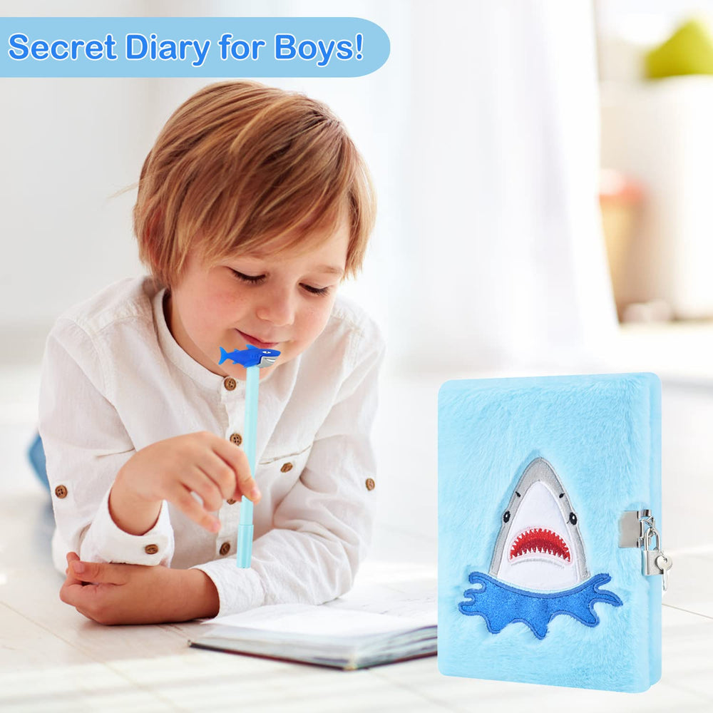 PJDRLLC Shark Writing Pen included with the diary for quick notes.