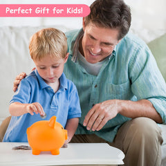 PJDRLLC unbreakable plastic bank, durable for active kids