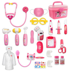 PJG Doctor Kit stethoscope with heartbeat sound inspires imaginative medical play.