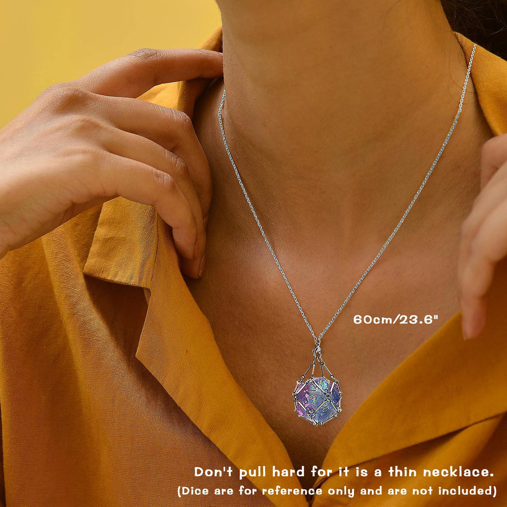 PJOY DND necklace 304 stainless steel construction emphasizes durable, hypoallergenic jewelry