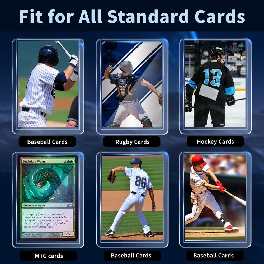 PJU 3x4 size sleeves fit standard trading cards securely.
