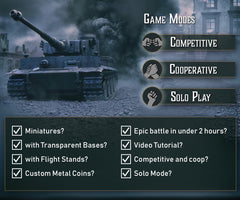 PKB Games Aces & Armor mission setup image highlights competitive and cooperative modes.
