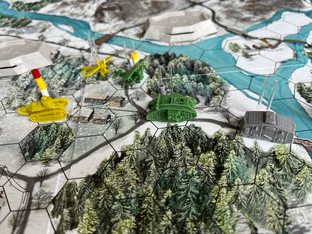 PKB Games Trench Club dice and controls powering strategic turns